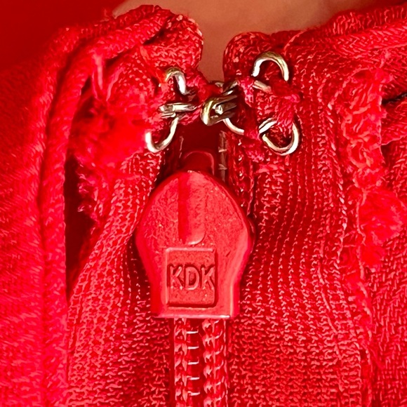 On Track Red Midi Jumpsuit - Picture 6 of 6